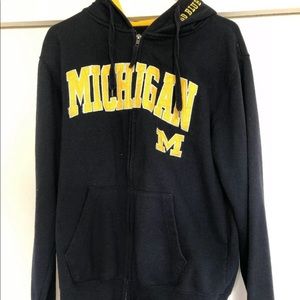 Michigan Wolverine zip up jacket